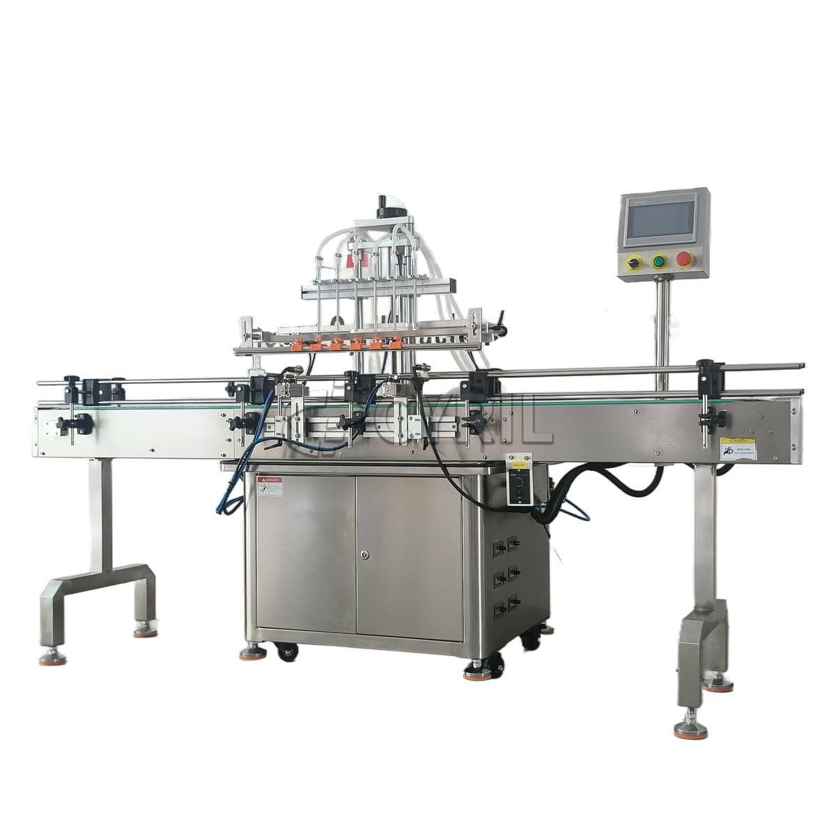 Fully automatic six-head magnetic pump filling machine