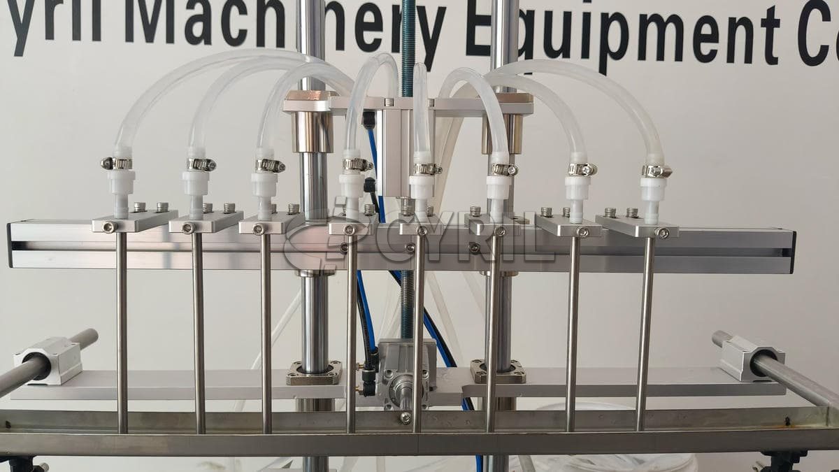 Desktop eight-head magnetic pump filling machine