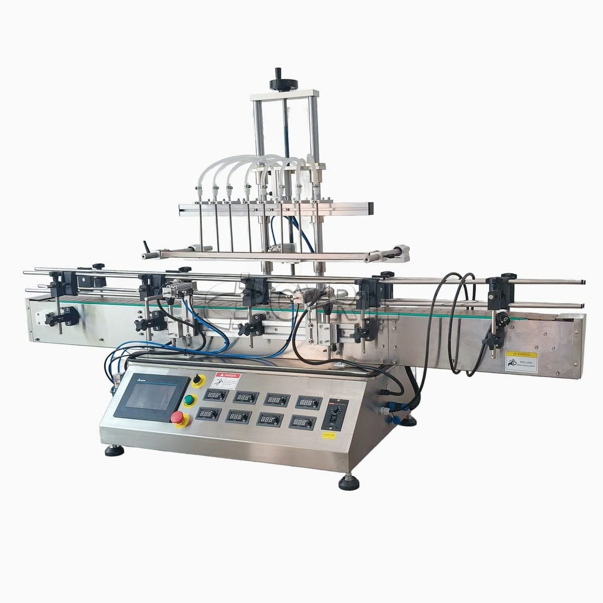 Desktop eight-head magnetic pump filling machine