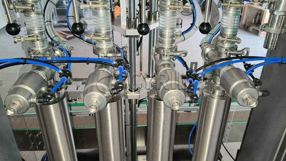 Fully automatic four-head paste filling machine