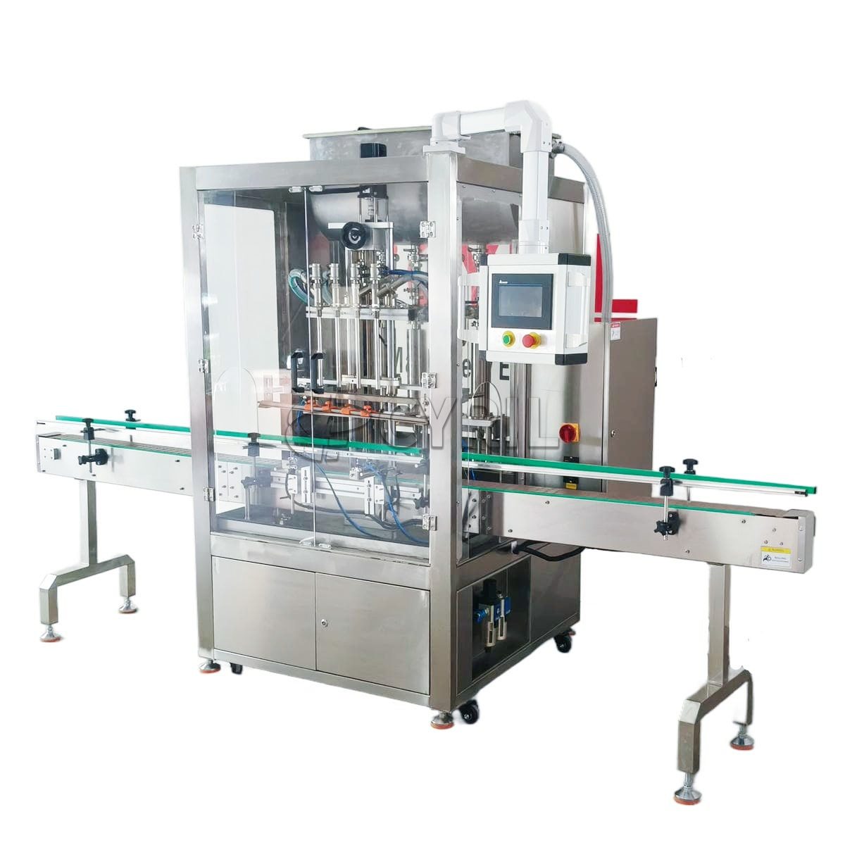 Fully automatic four-head paste filling machine