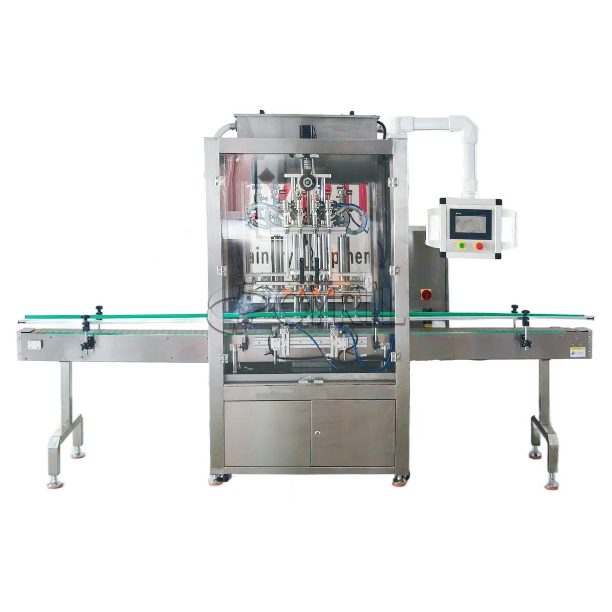 Fully automatic four-head paste filling machine
