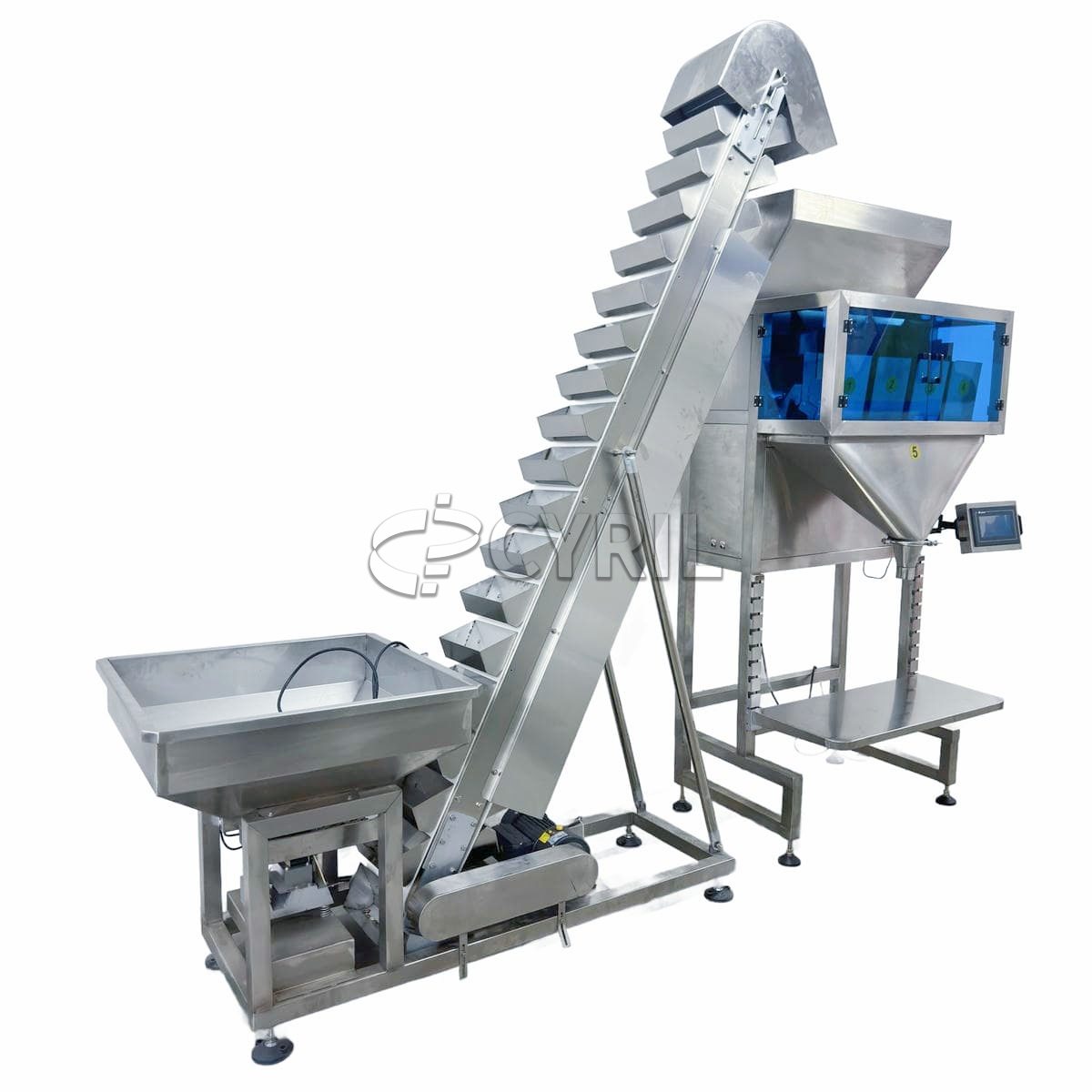 Four-head weighing granule filling machine