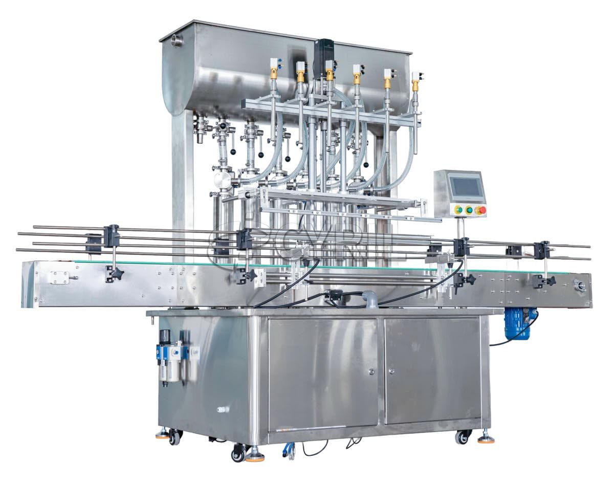 Fully automatic six-head paste filling machine