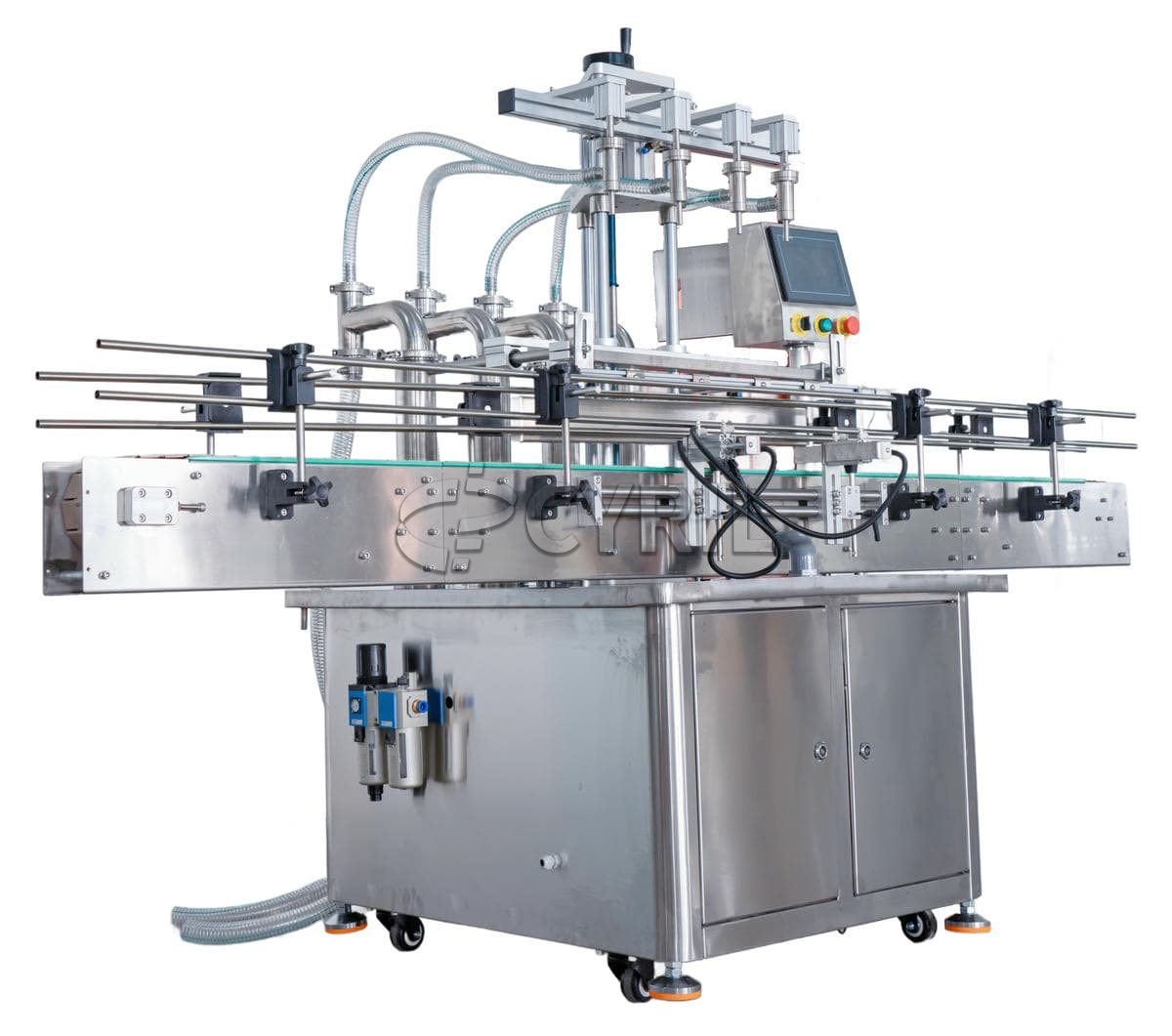 Fully automatic four-head liquid filling machine