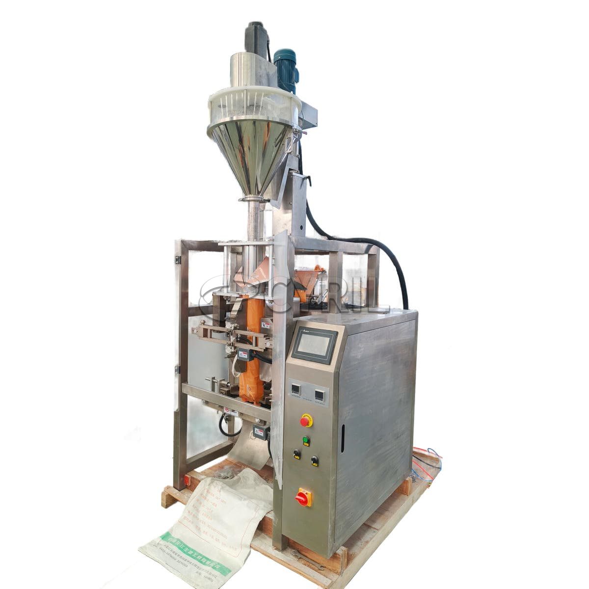 Lapel powder packaging machine + pin