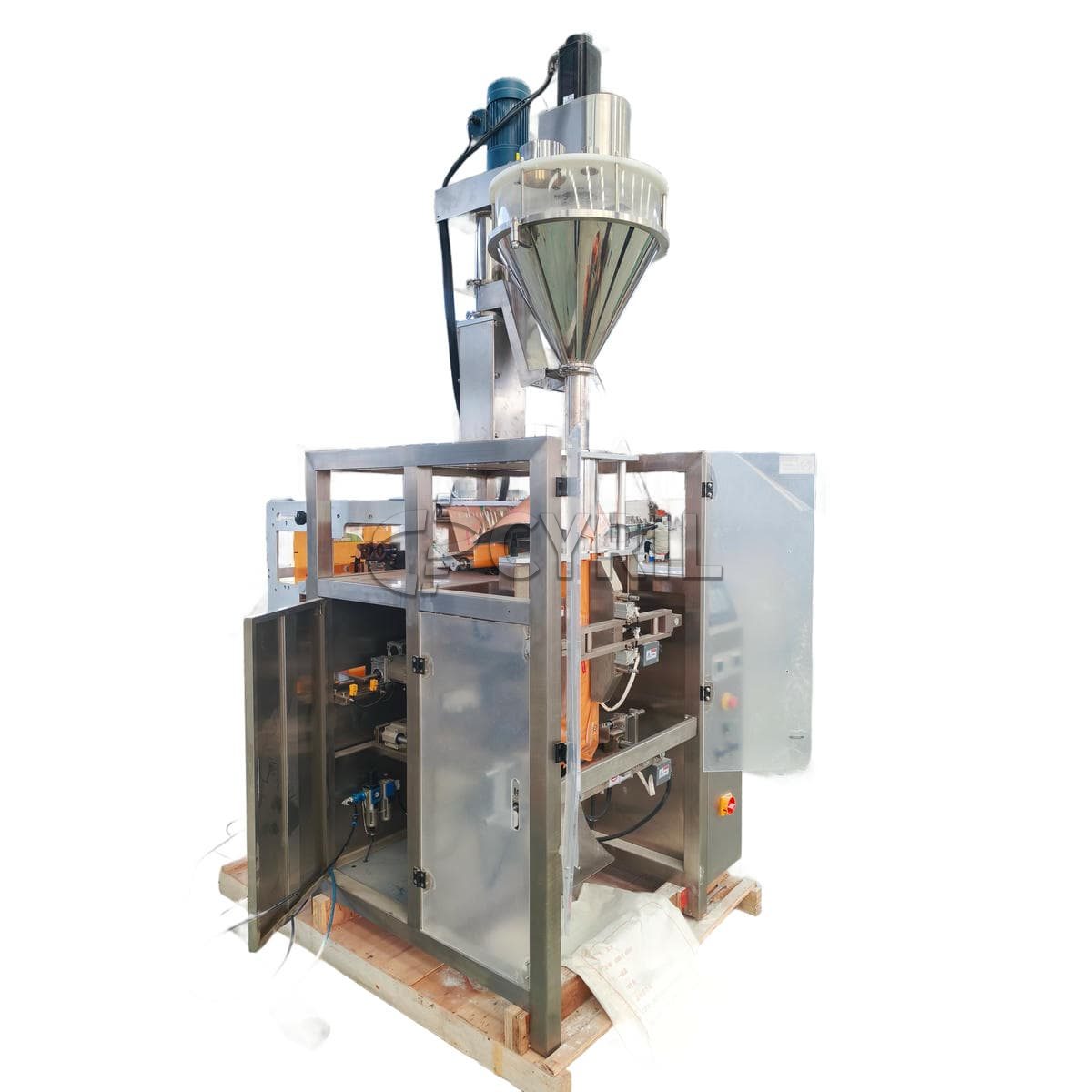 Lapel powder packaging machine + pin