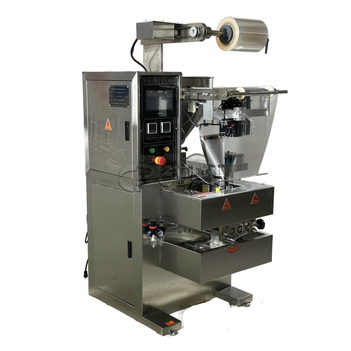 Paste packaging machine four sides sealing