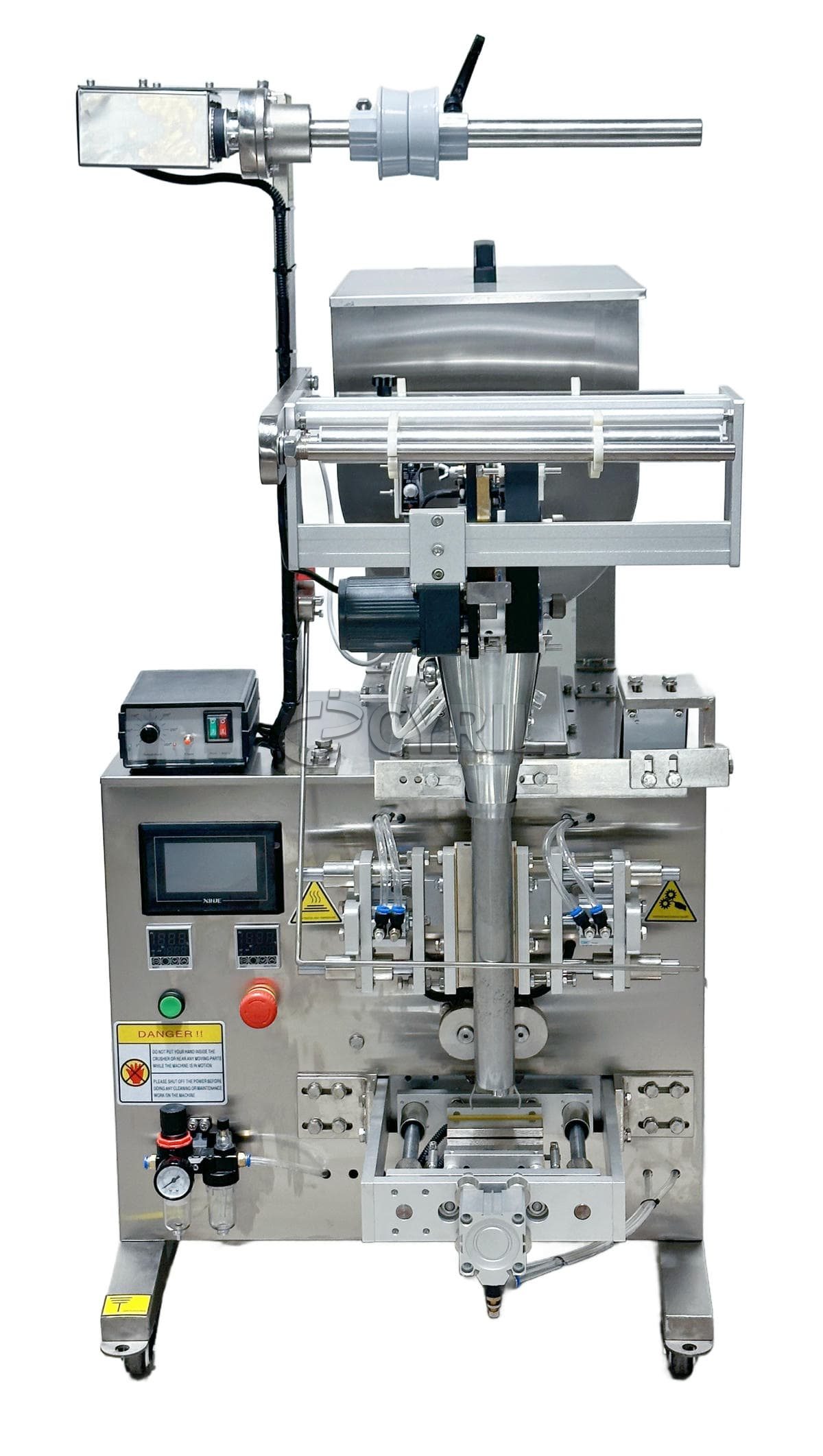Small paste packaging machine + square bucket mixing