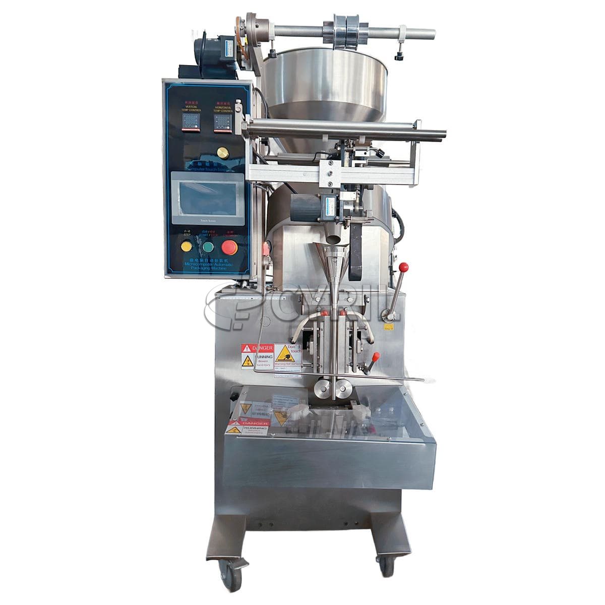 Three-edge sealing granule packaging machine