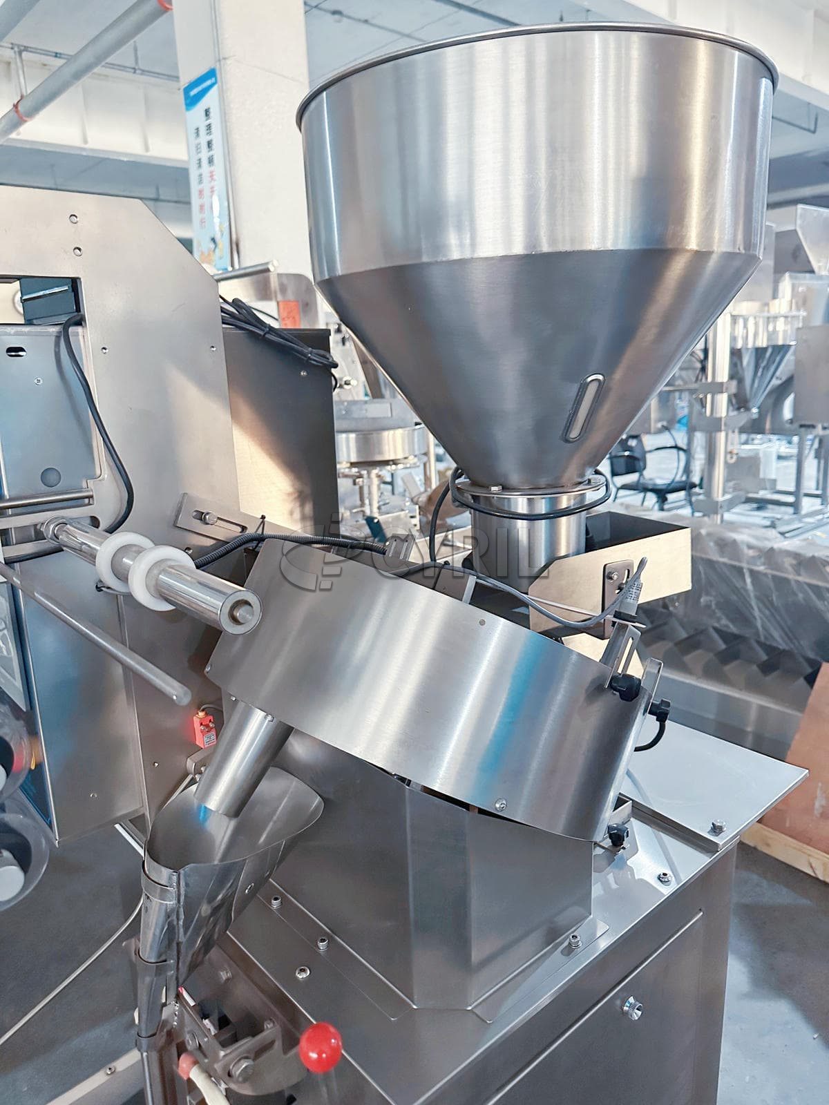 Three-edge sealing granule packaging machine