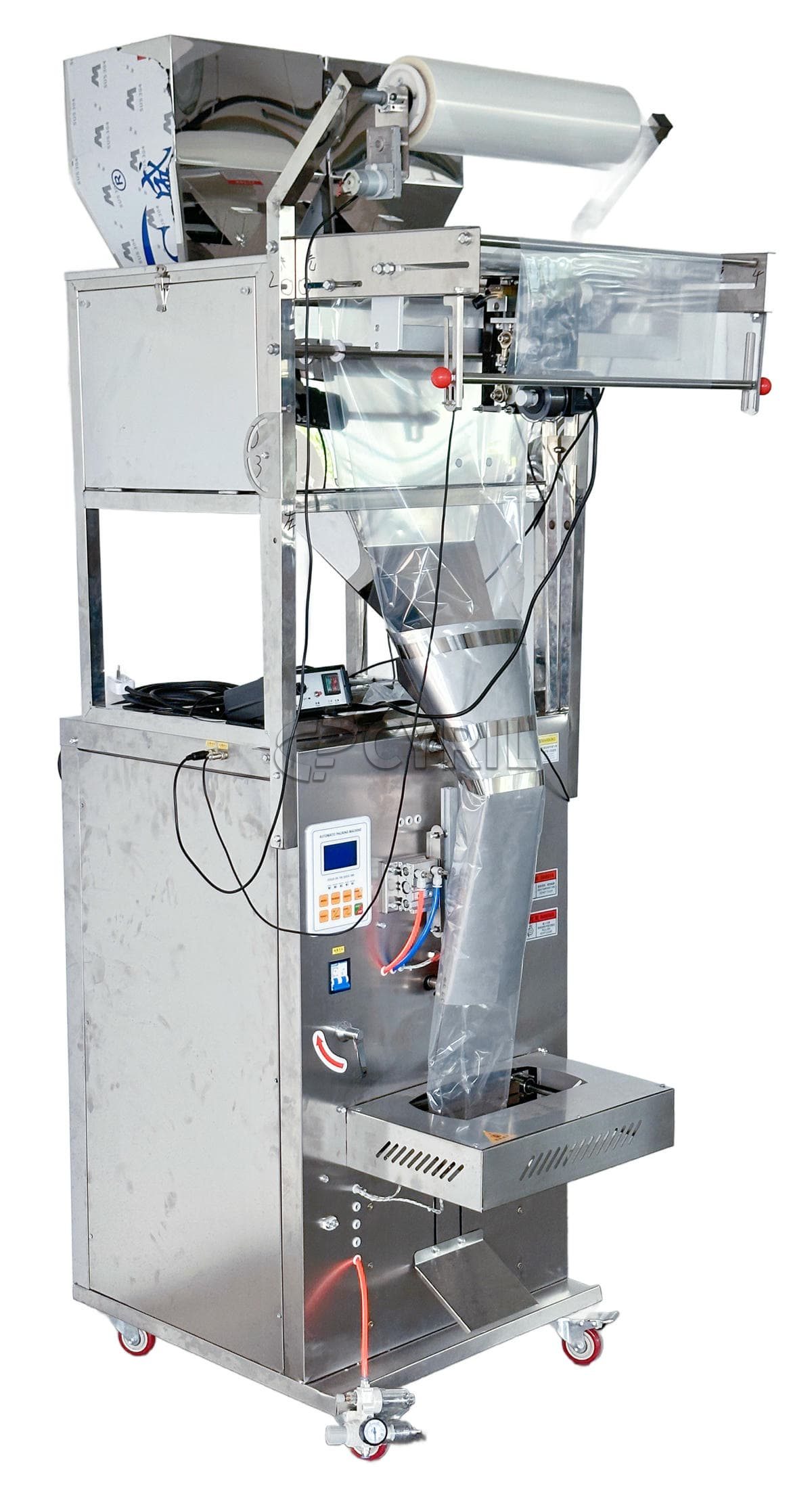 Granule packaging machine + packaging machine + coding - large + back sealing