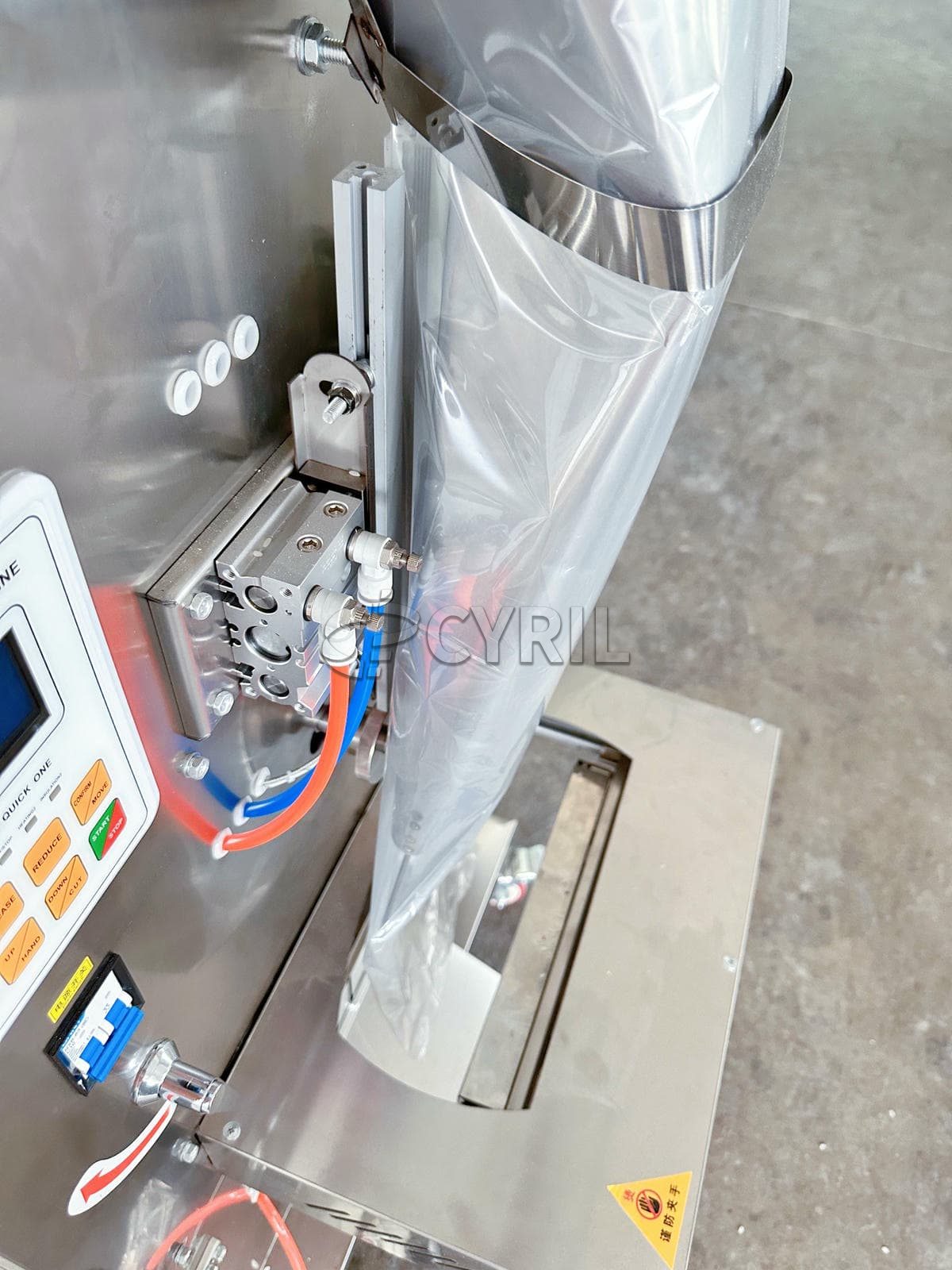 Granule packaging machine + packaging machine + coding - large + back sealing
