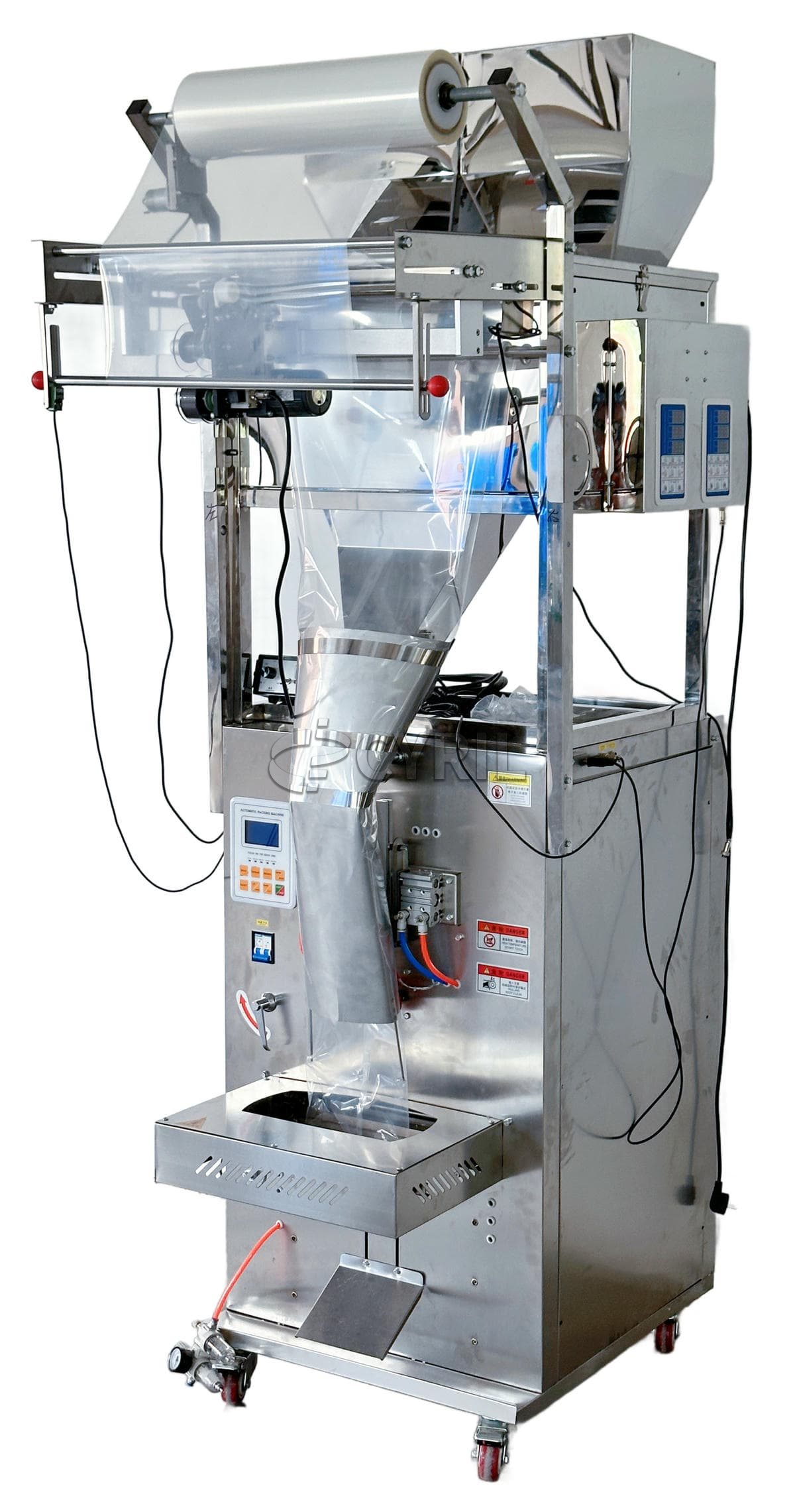 Granule packaging machine + packaging machine + coding - large + back sealing