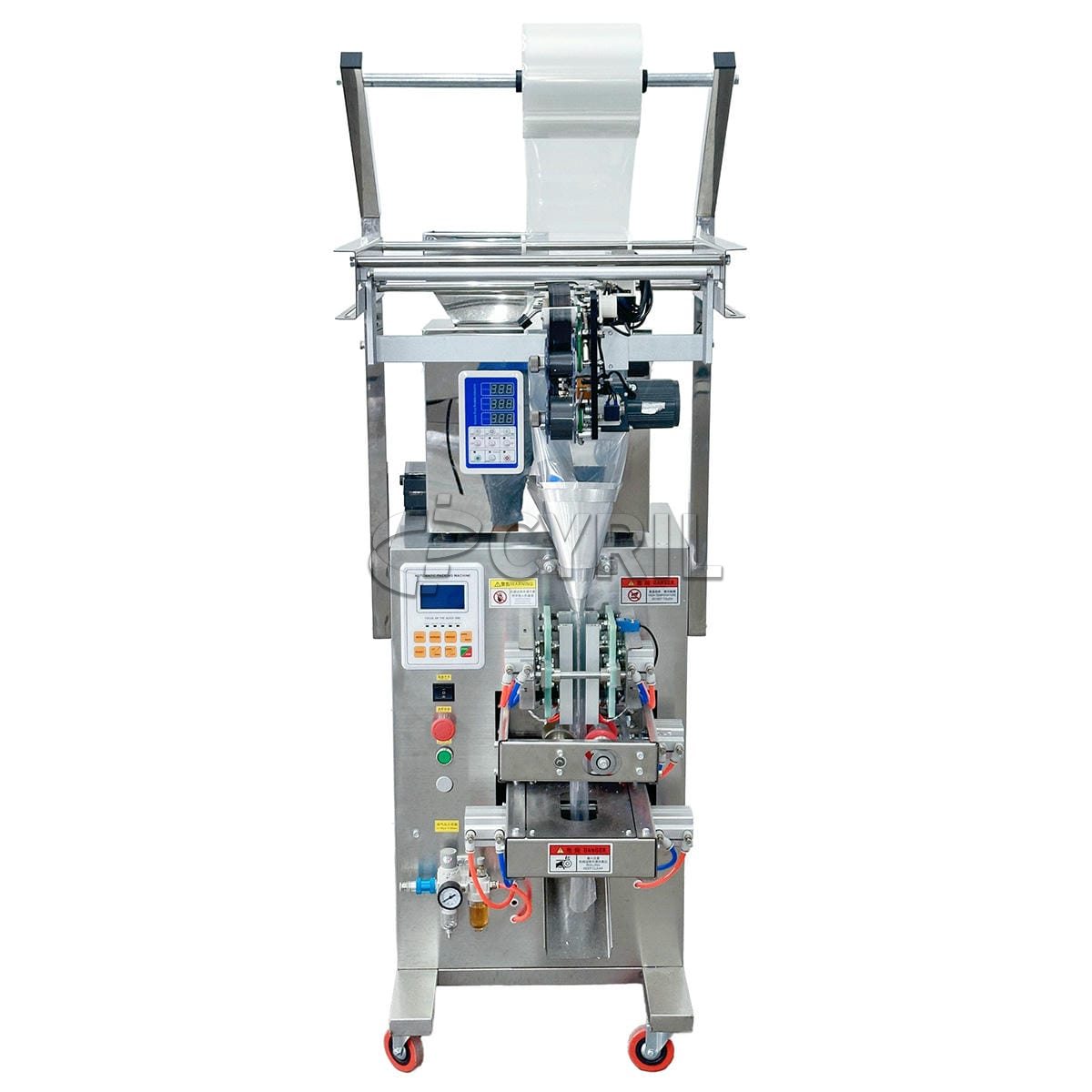 Granule packaging machine + packaging machine + coding - small + four-side sealing