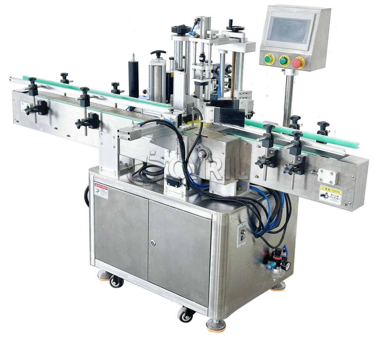 Fully automatic flat labeling machine