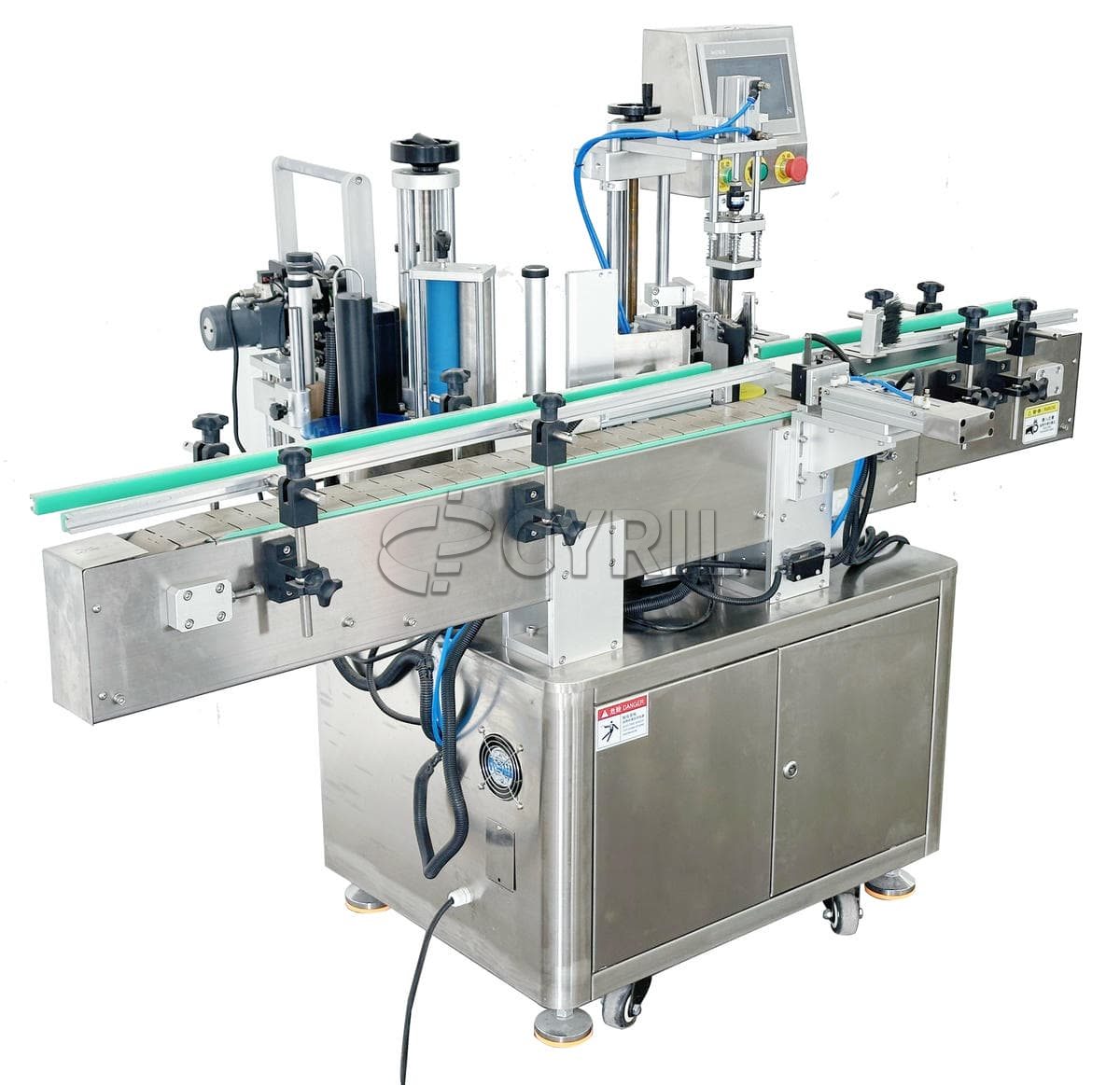 Fully automatic flat labeling machine