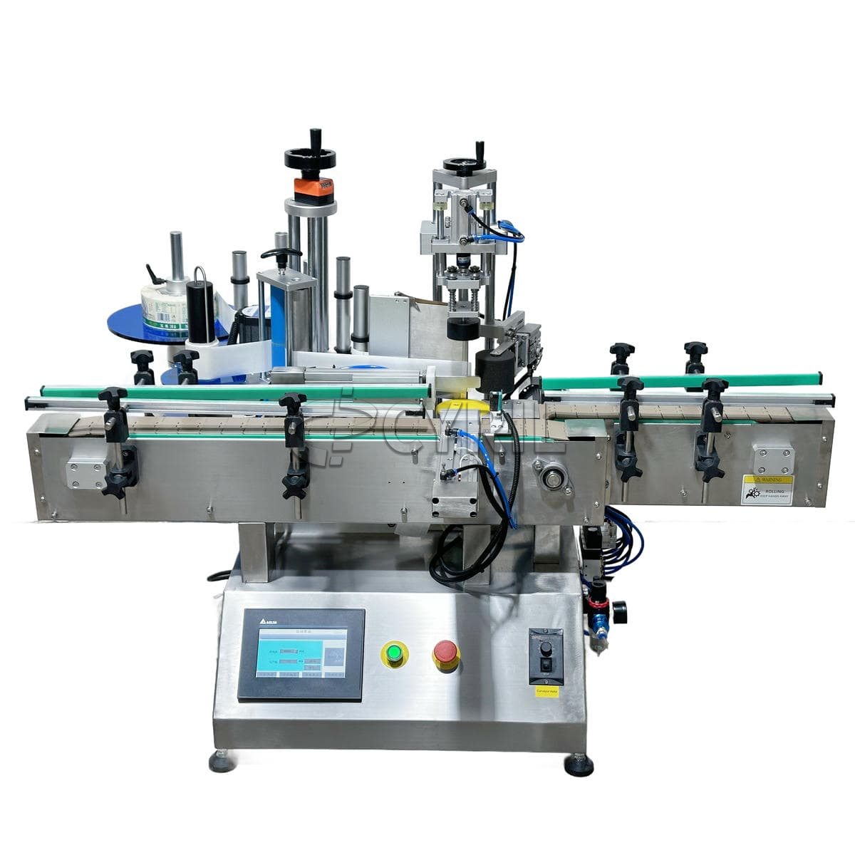 Desktop fully automatic multi-sided bottle labeling machine