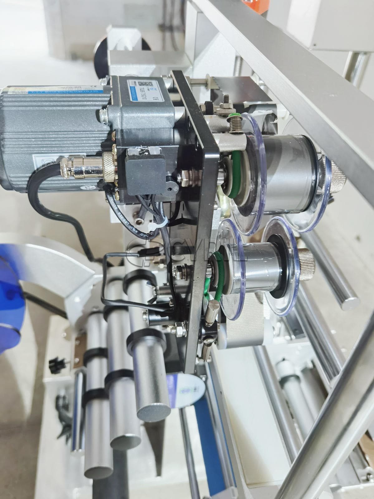 Assembly line labeling machine+flat type