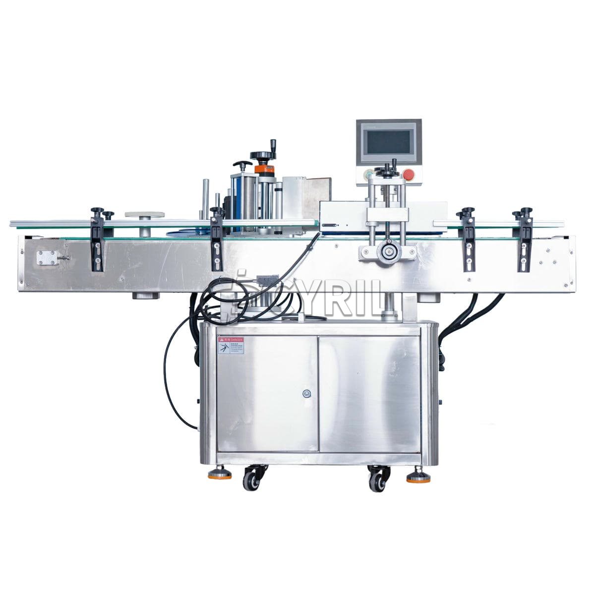 Fully automatic round bottle rolling labeling machine