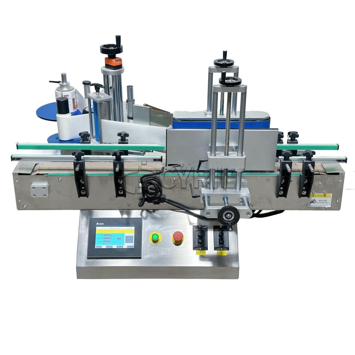 Standard desktop round bottle rolling labeling machine