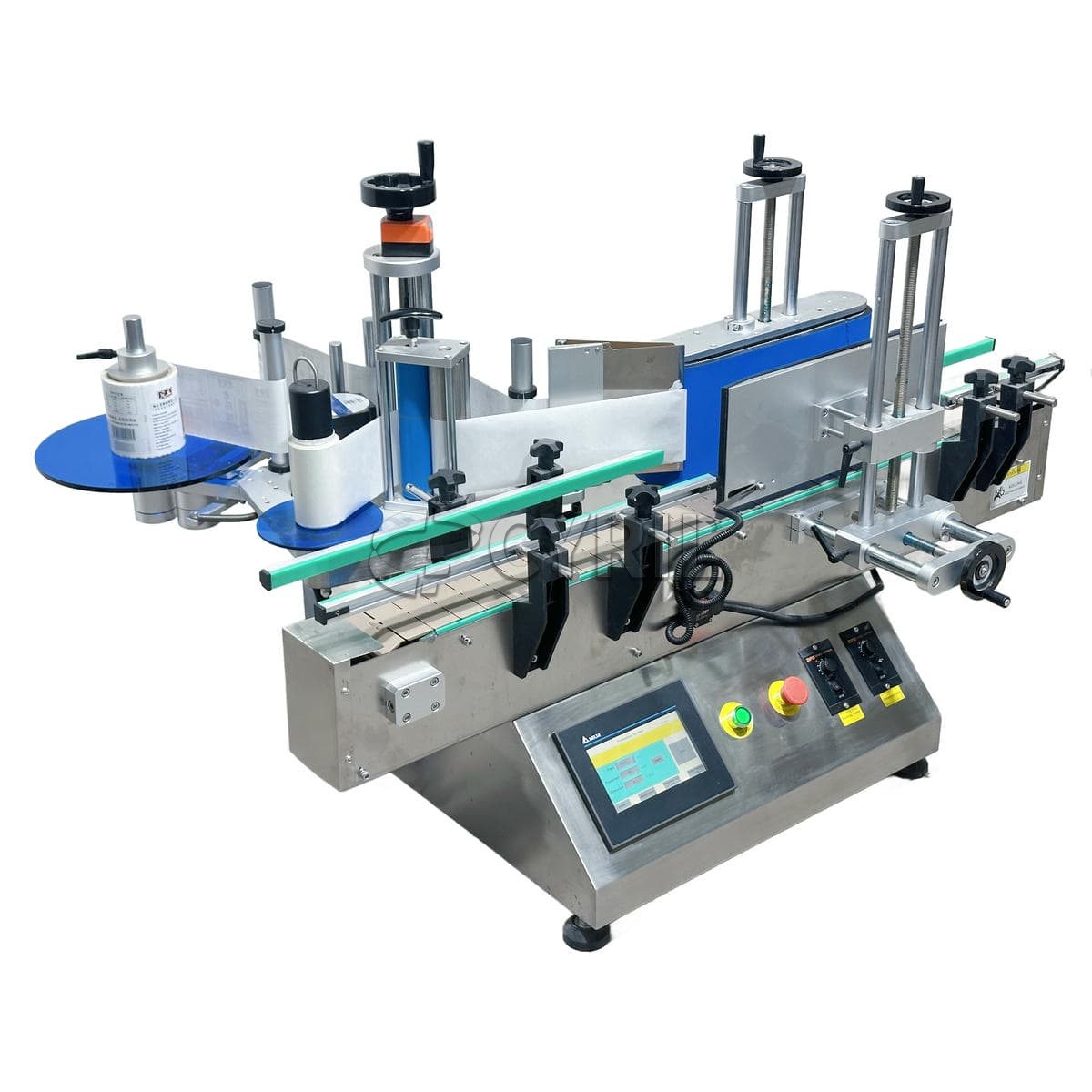 Standard desktop round bottle rolling labeling machine