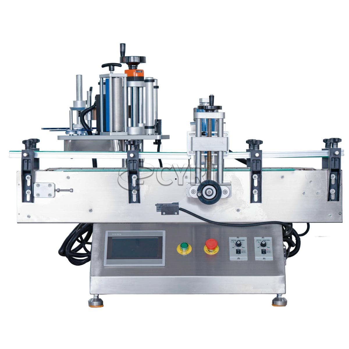 Standard desktop round bottle positioning labeling machine