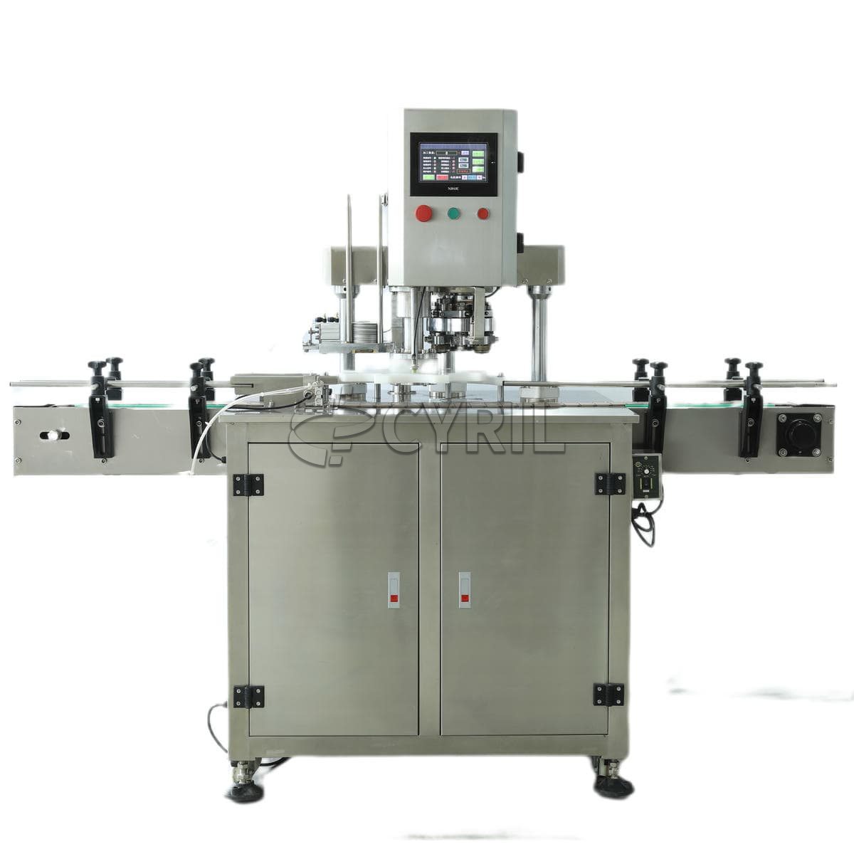 Vertical turntable capping machine