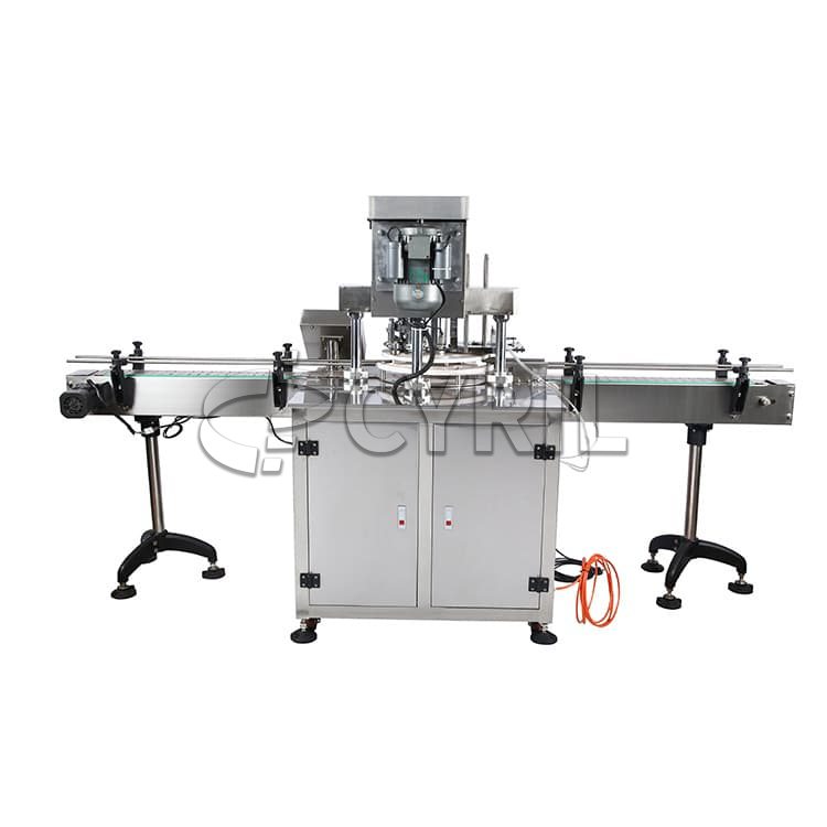 Vertical turntable capping machine