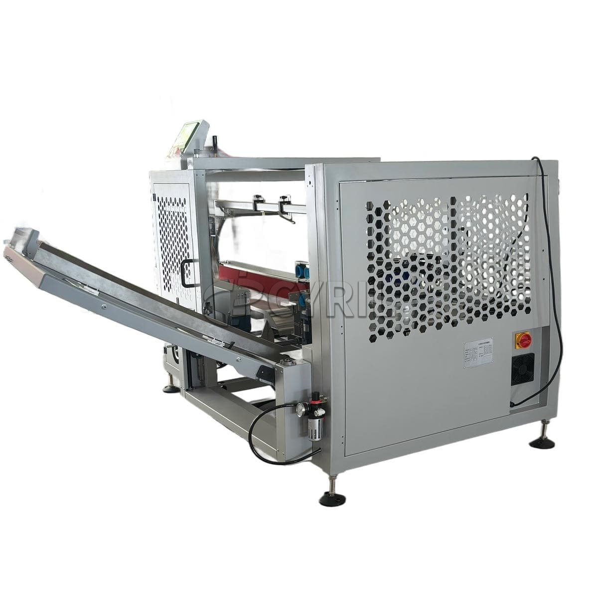 Unpacking and sealing machine