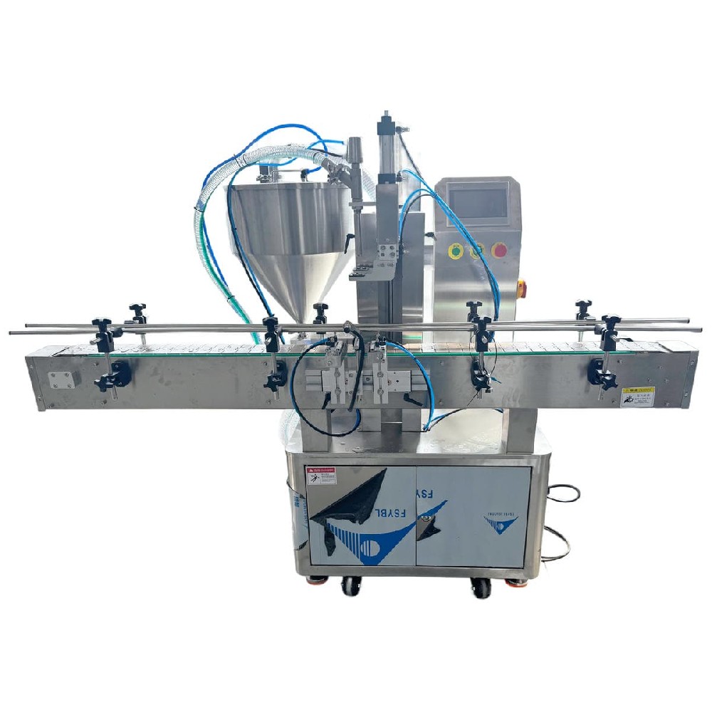 Single head gear pump round bucket filling machine