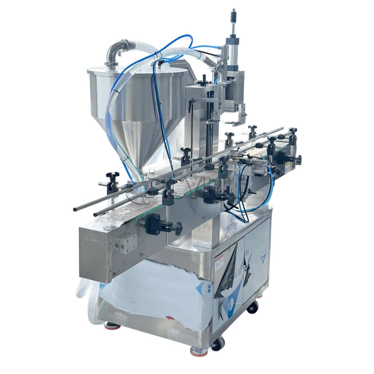 Single head gear pump round bucket filling machine
