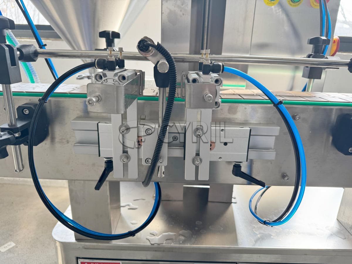 Single head gear pump round bucket filling machine