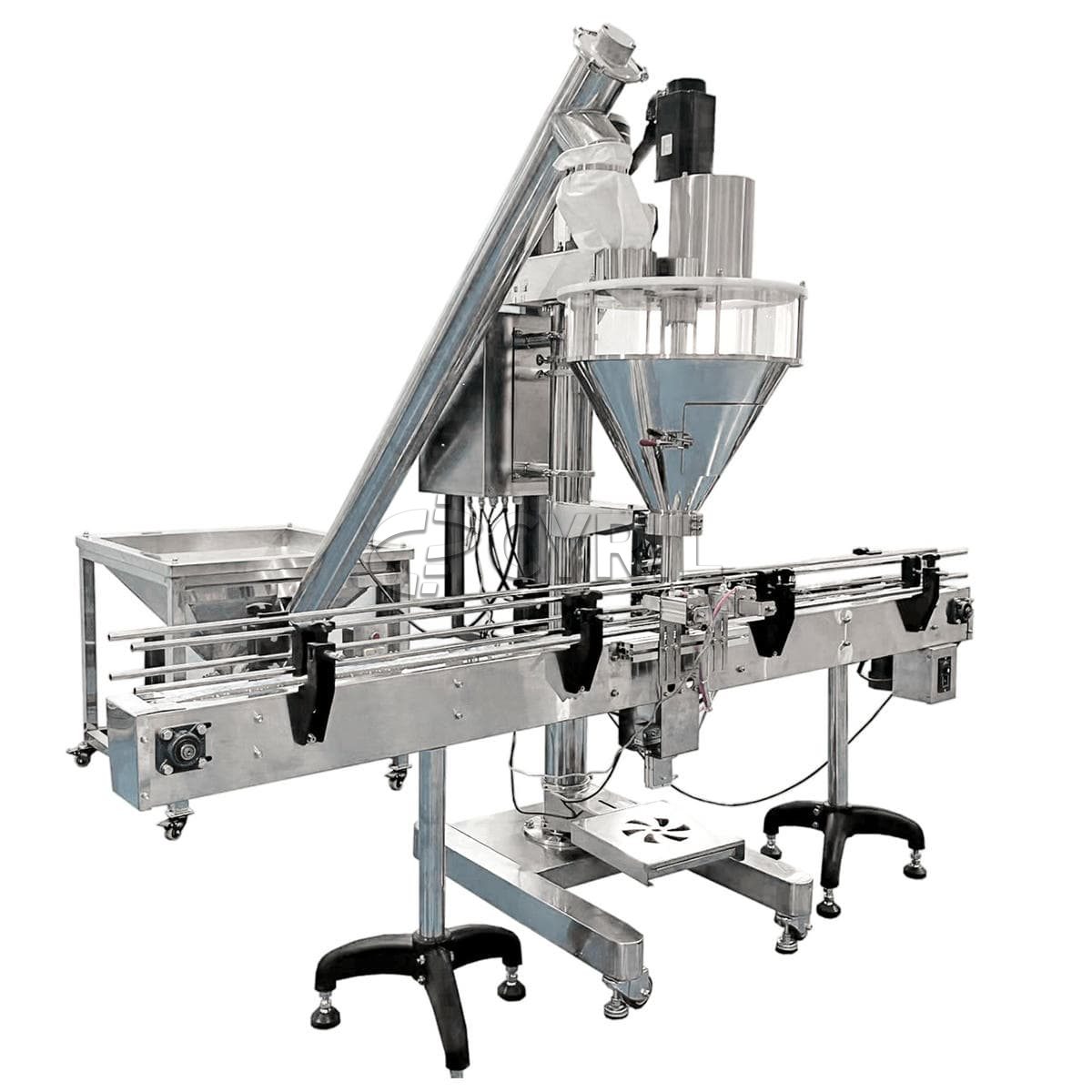 Square bucket lifting powder filling machine