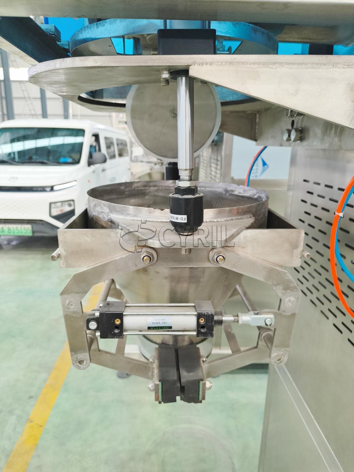 Single head push powder filling machine