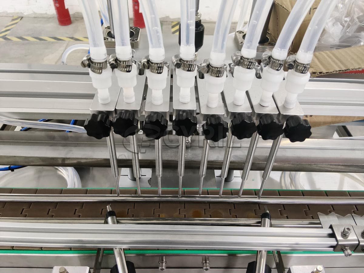 Six-head magnetic pump filling machine