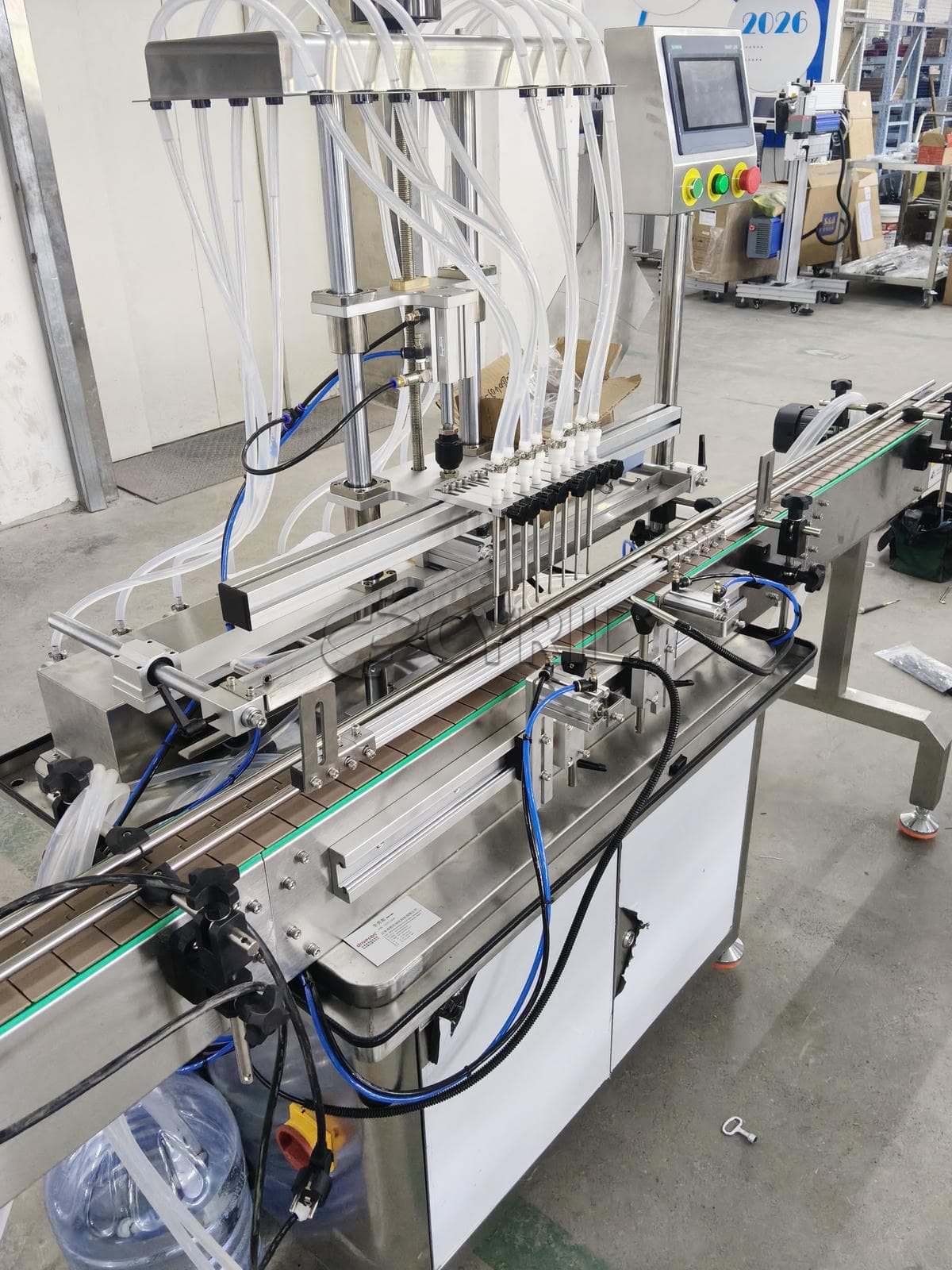 Six-head magnetic pump filling machine