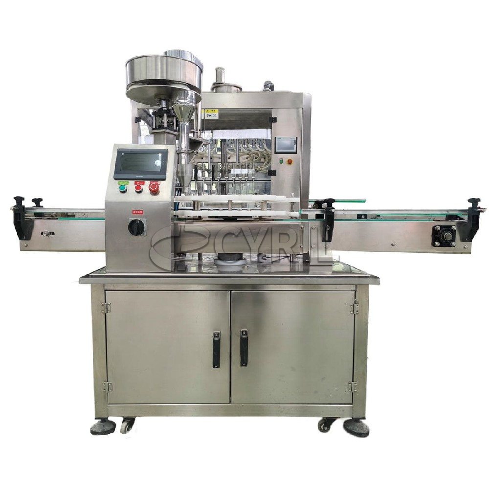 Fully automatic granule turntable filling machine
