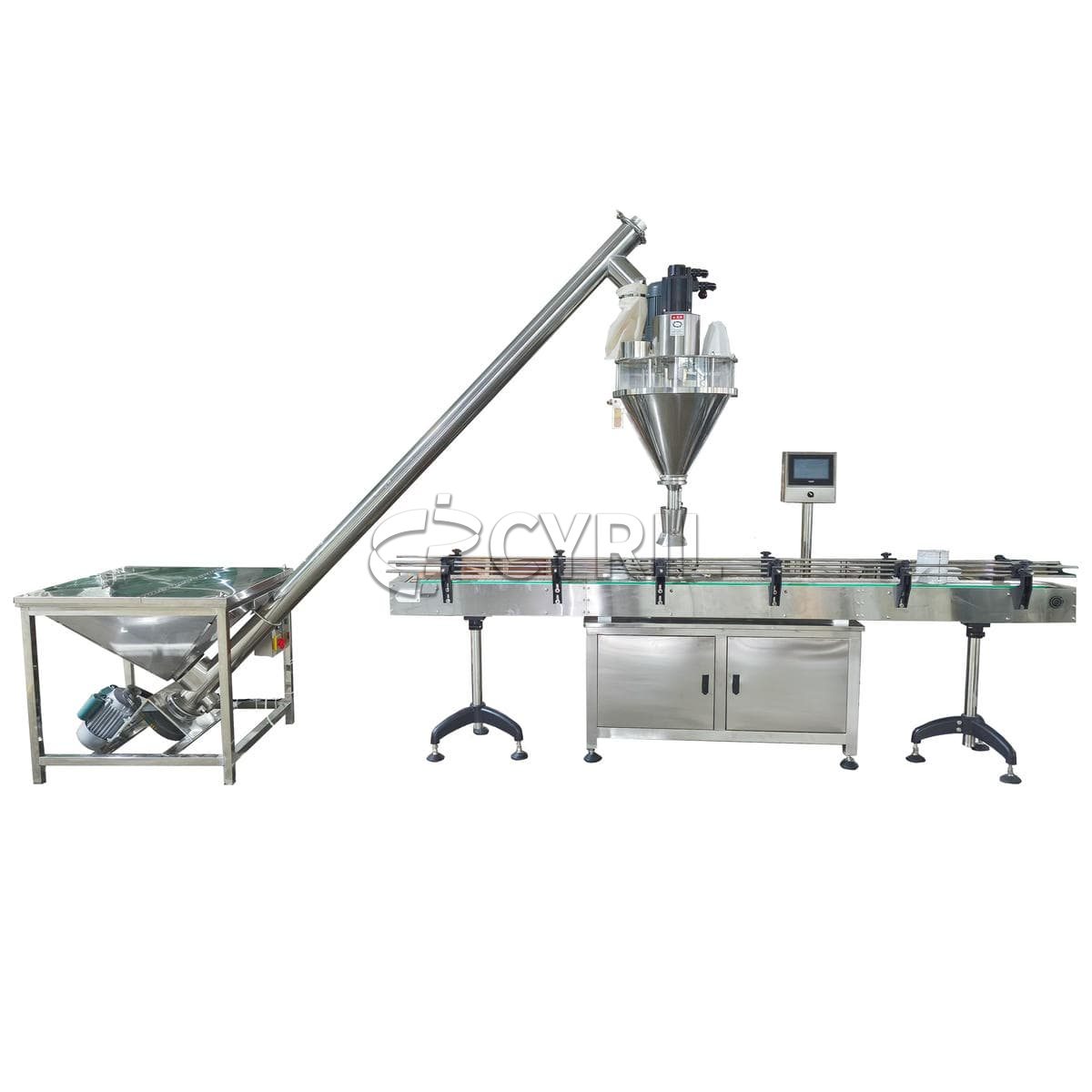 Square bucket loading powder filling machine
