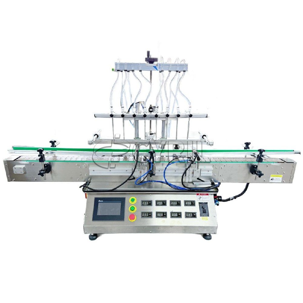 Desktop eight-head magnetic pump filling machine