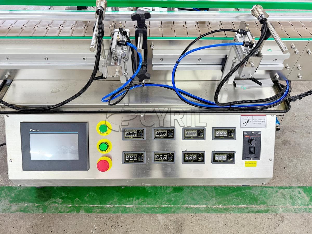 Desktop eight-head magnetic pump filling machine