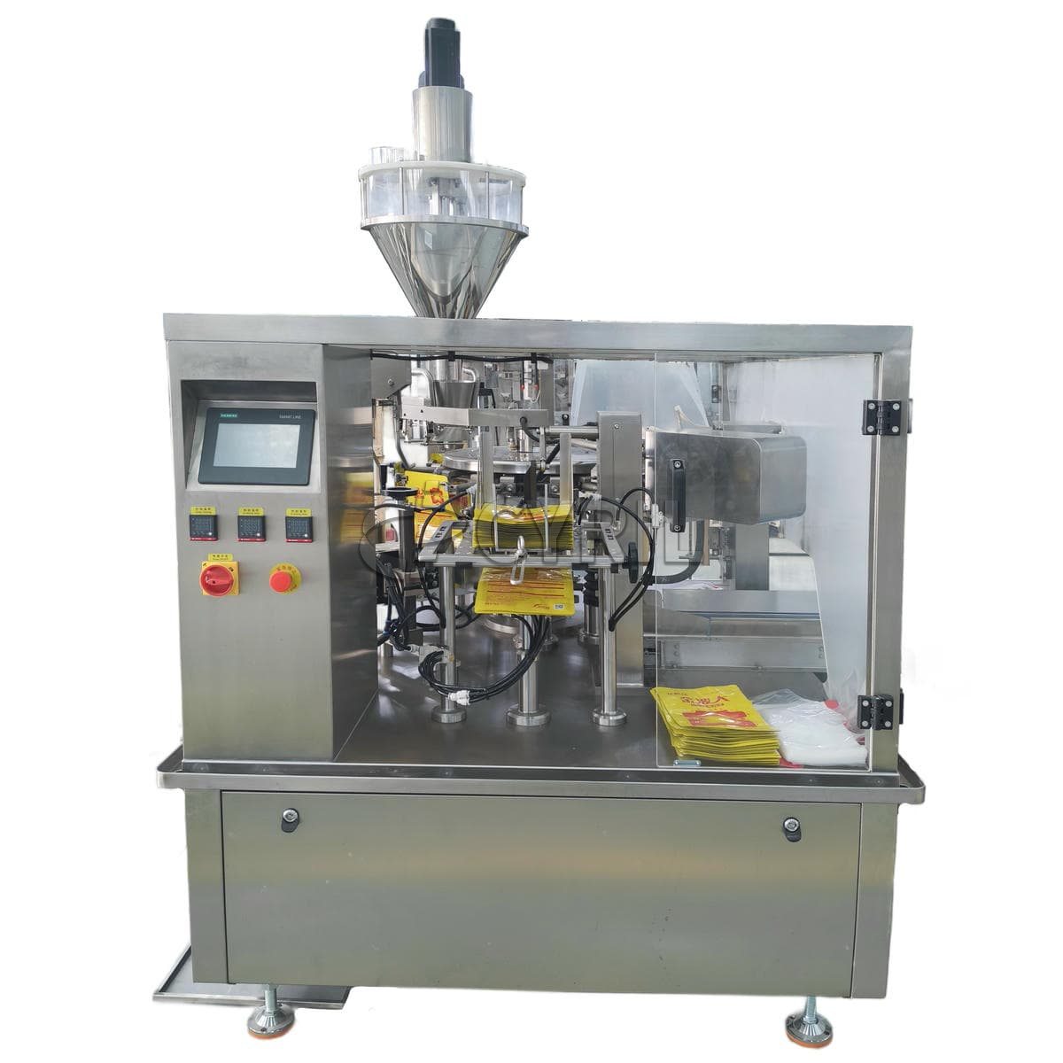 Fully automatic turntable powder bag packaging machine