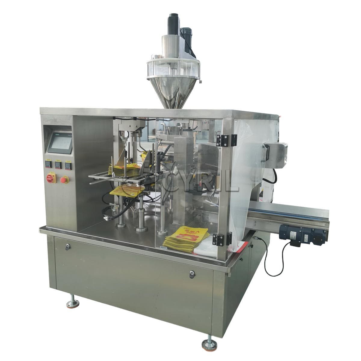Fully automatic turntable powder bag packaging machine