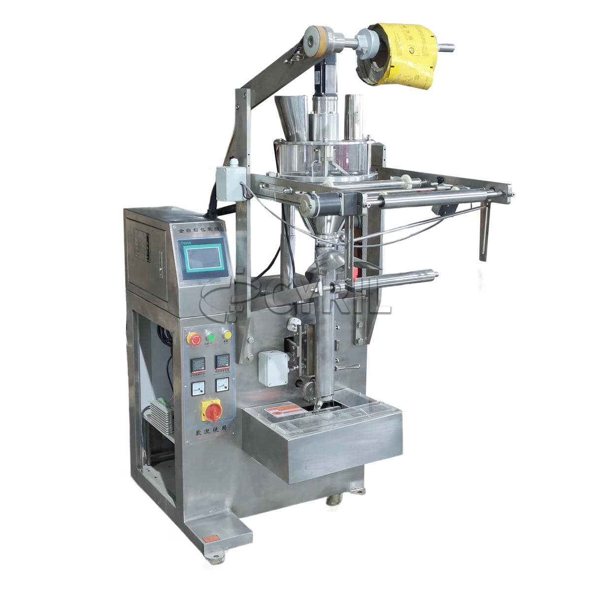 Small direct push powder packaging machine