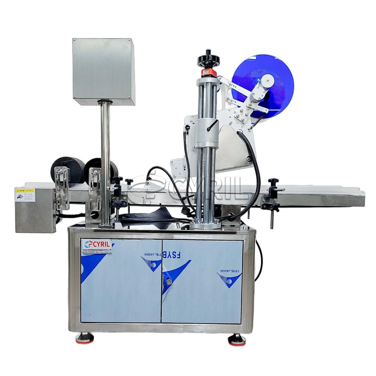 Flat labeling machine