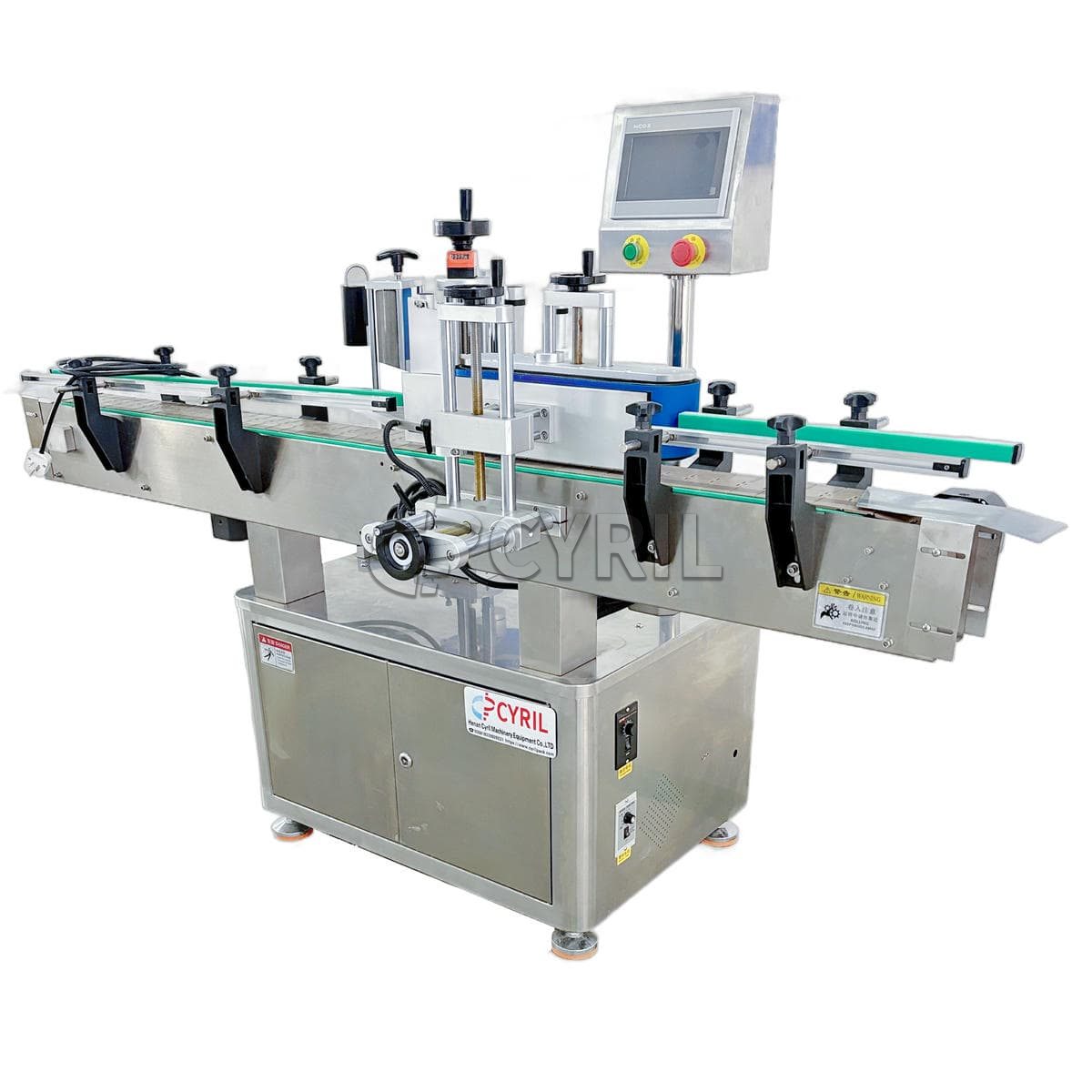 Round bottle rolling labeling machine