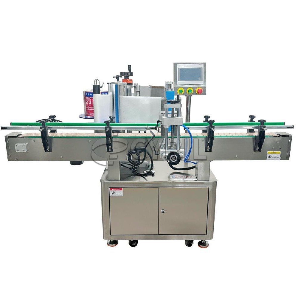 Round bottle positioning long glue stick labeling machine