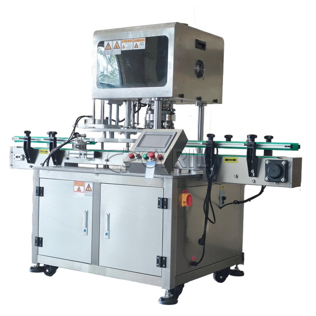 Fully automatic aluminum cap capping and sealing machine