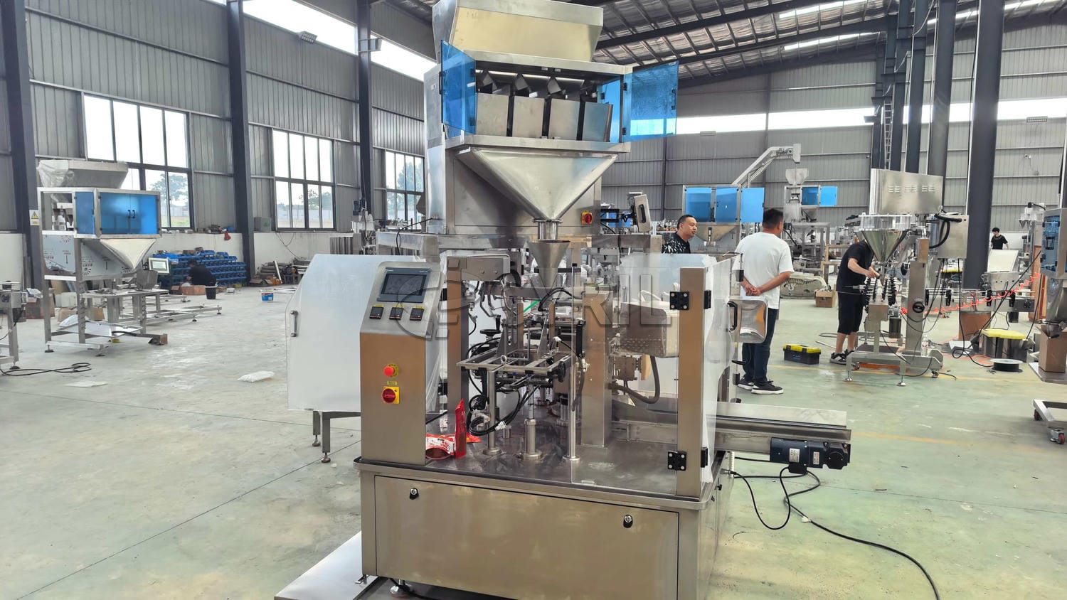 Rotary type bag packaging machine