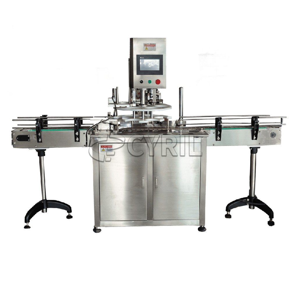 Aluminum cap sealing machine